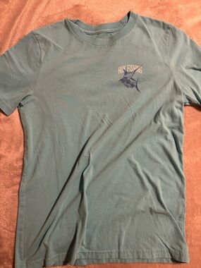 Huk Light Teal Short-Sleeve Fishing Tee